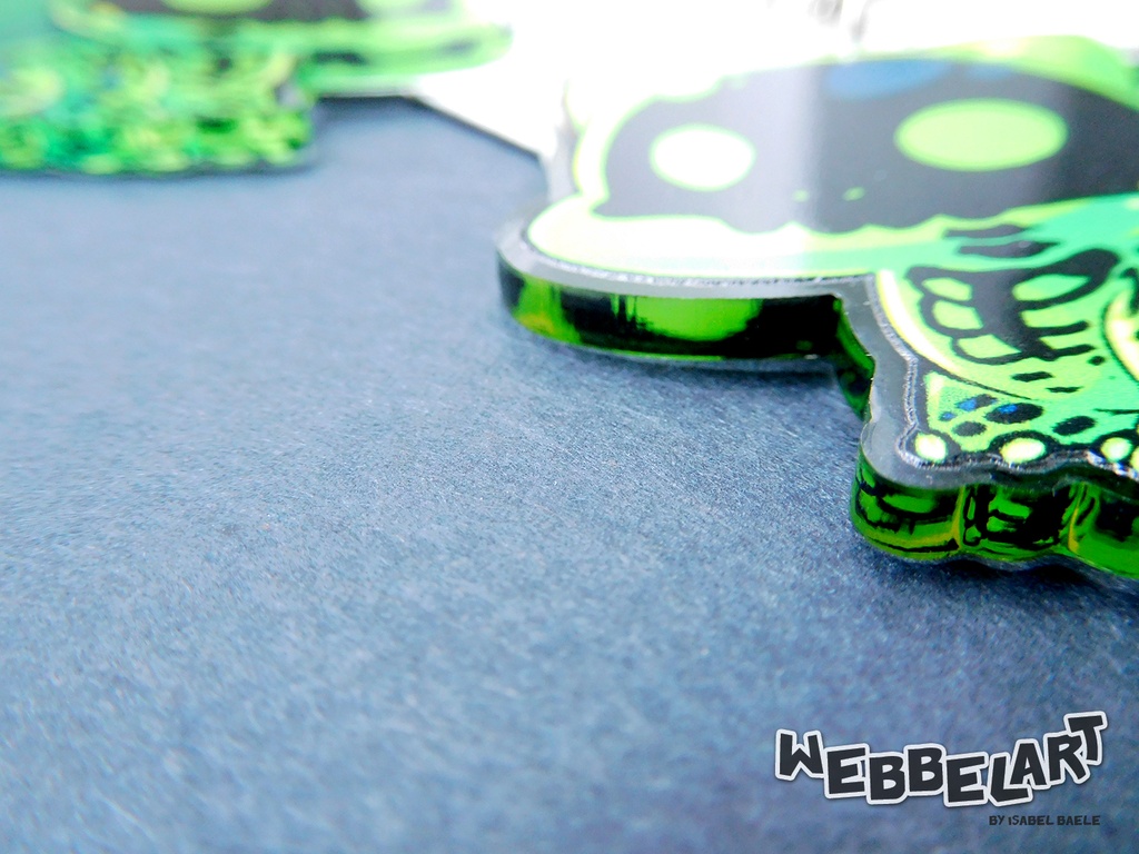 Pokemon Skeleton Bulbasaur - voodoo edition - Acrylic keychain