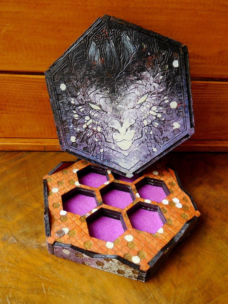 Dice Tray - Frost Night Dragon