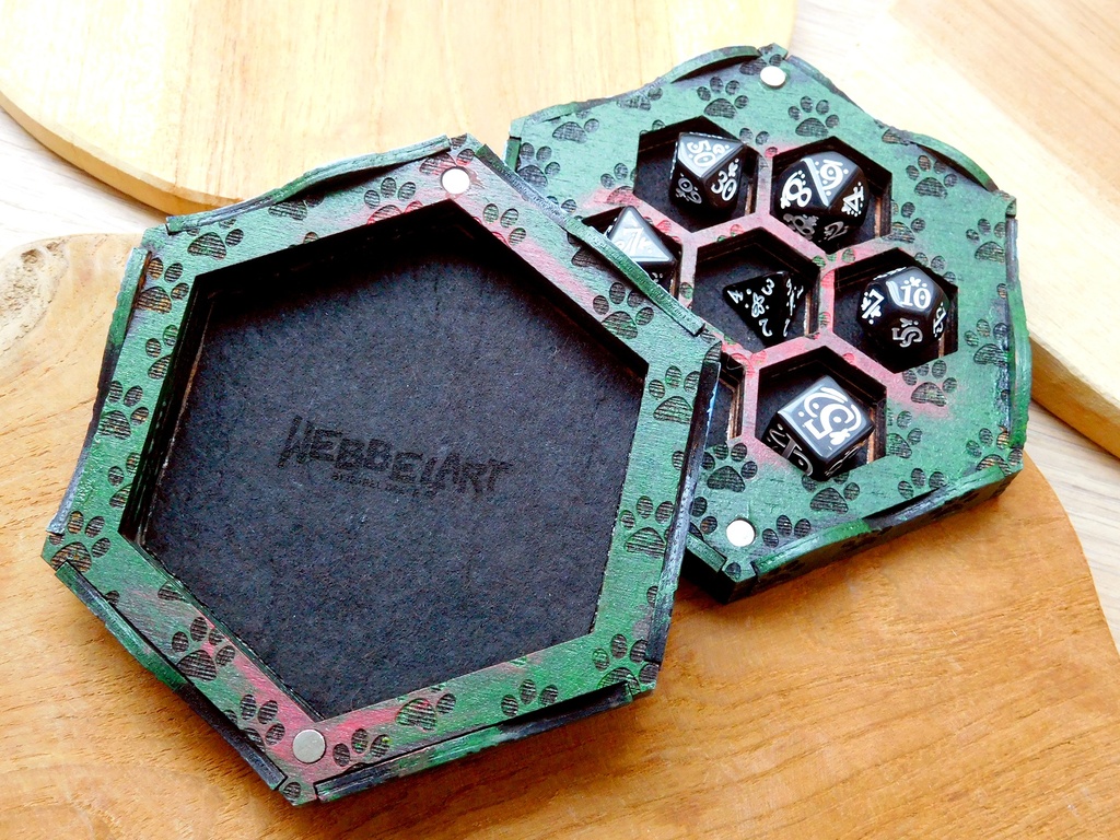 Dice Tray - Cathulhu Handpainted