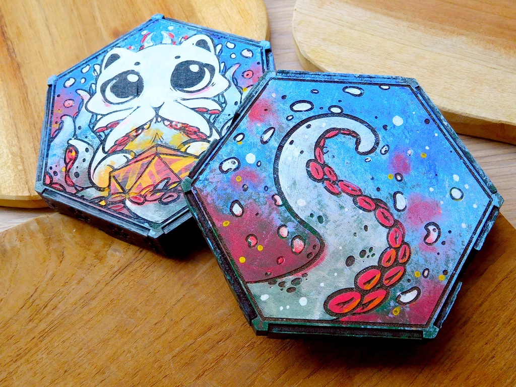 Dice Tray - Cathulhu Handpainted