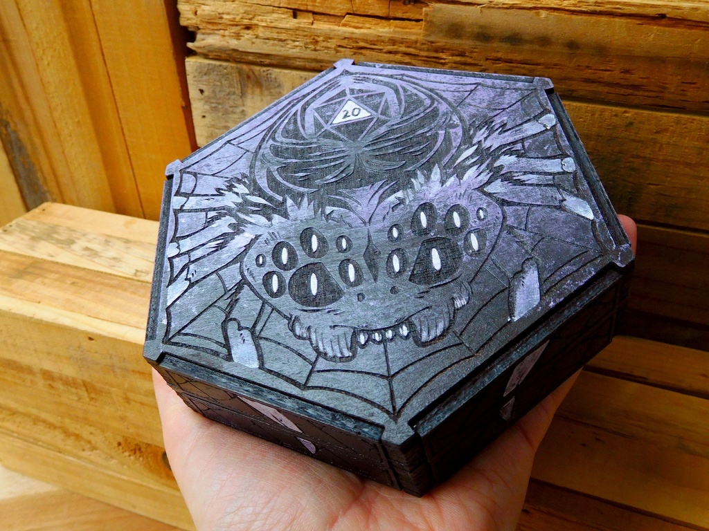 Dice Tray - Shadow Spider
