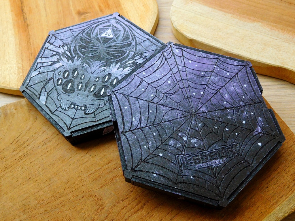 Dice Tray - Shadow Spider