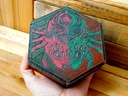 Dice Tray - Red/green Spider