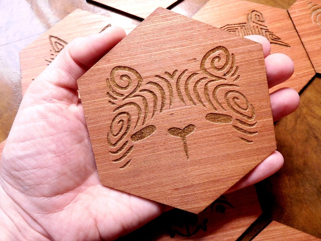 Wooden Coaster - Bear