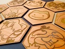 Wooden Coaster - Mimikyu
