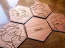 Wooden Coaster - Angry Cow