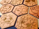 Wooden Coaster - Angry Cow