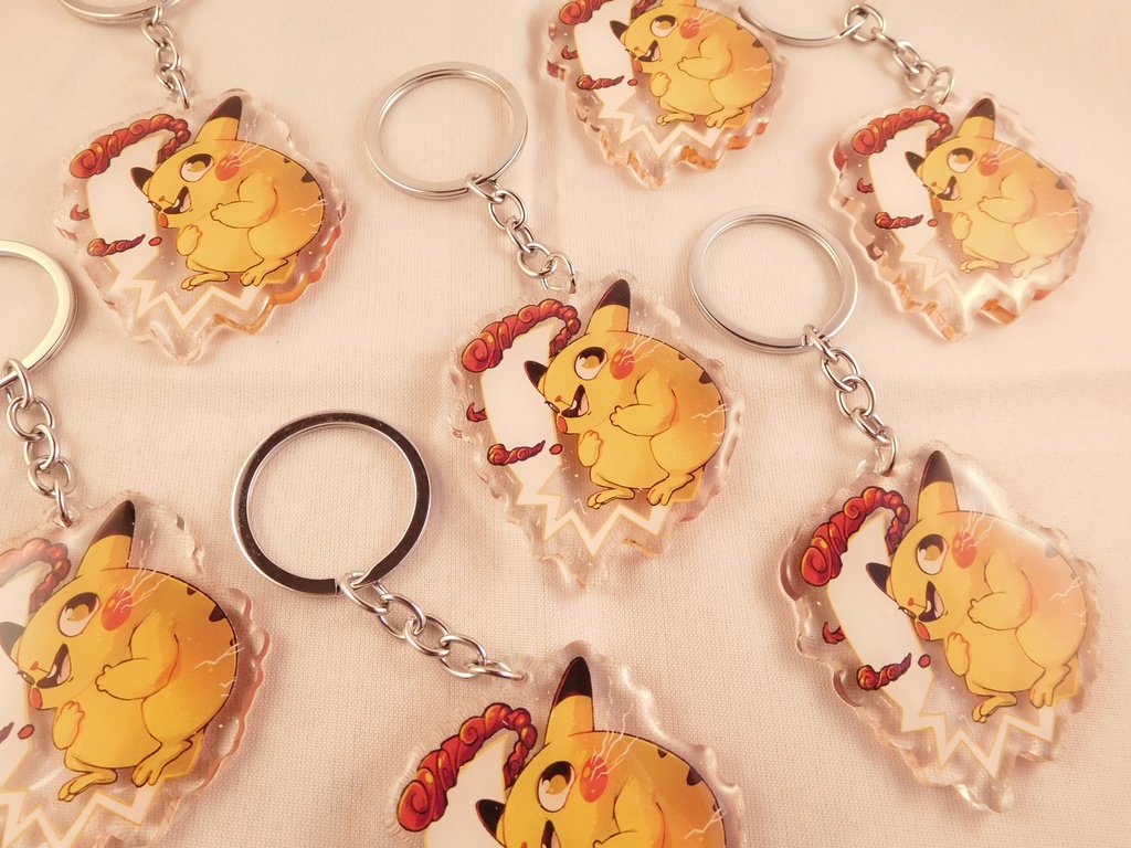 Pokemon Gigantamax Pikachu - Acrylic keychain