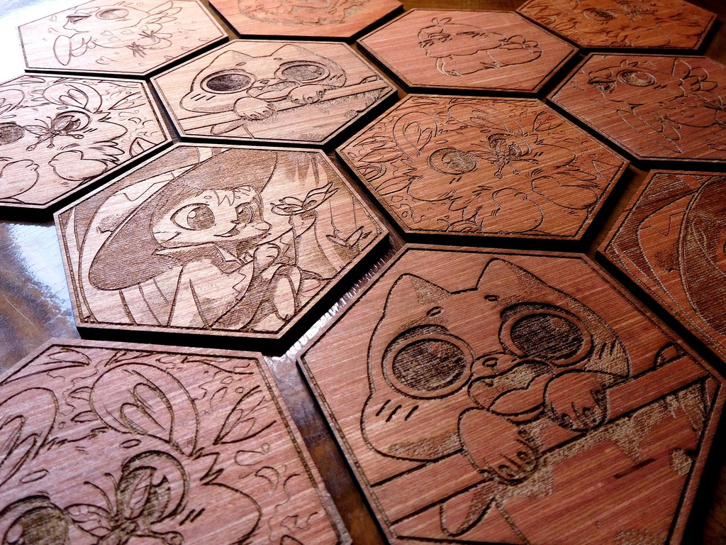 Wooden Coaster - Little Love Dove