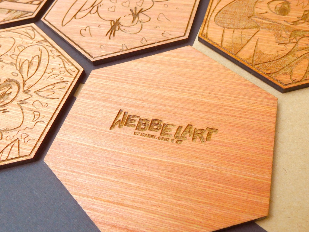 Wooden Coaster - Little Love Dove