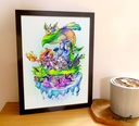 A3 Print Eeveelutions Shiny version