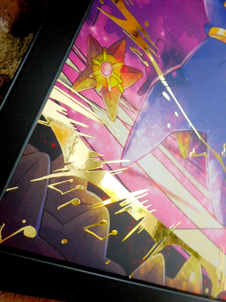 Starmie the Star - Gold Foil Print - Numbered and Limited edition