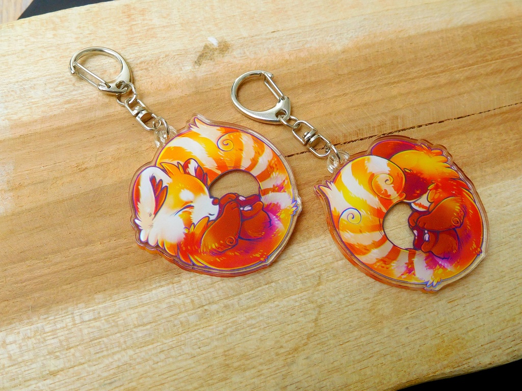 Red Panda - Acrylic keychain