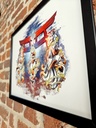 Kitsune Guardians - Gold Foil Print - Numbered and Limited edition