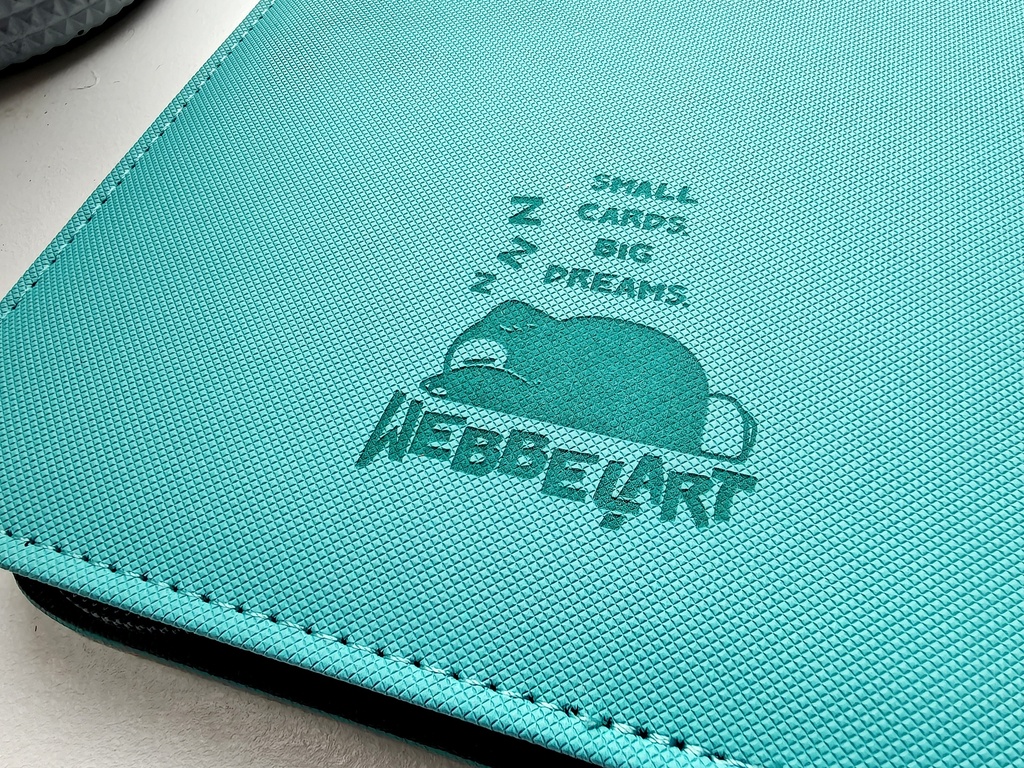 close up backside of the binder