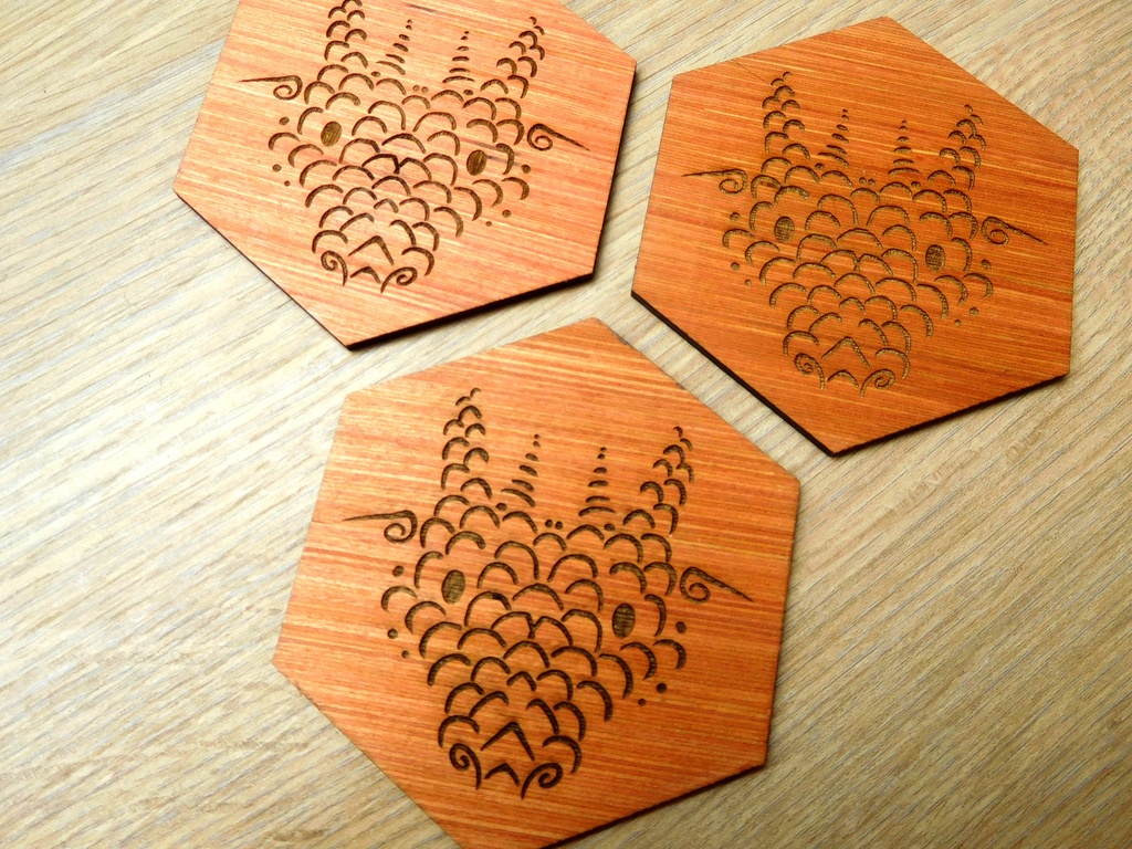 Wooden Coaster - Dragon
