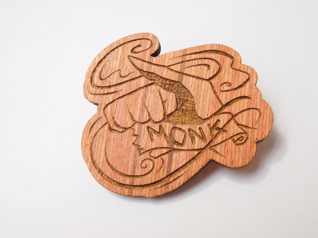 Monk - Wooden Pin