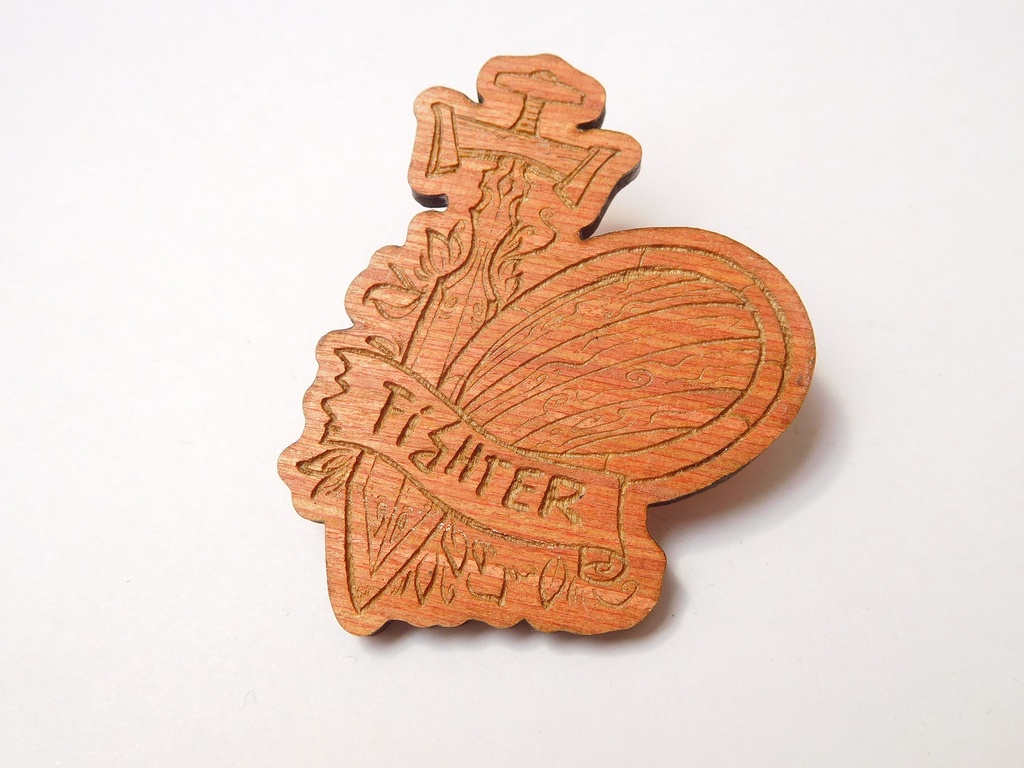 Fighter - Wooden Pin