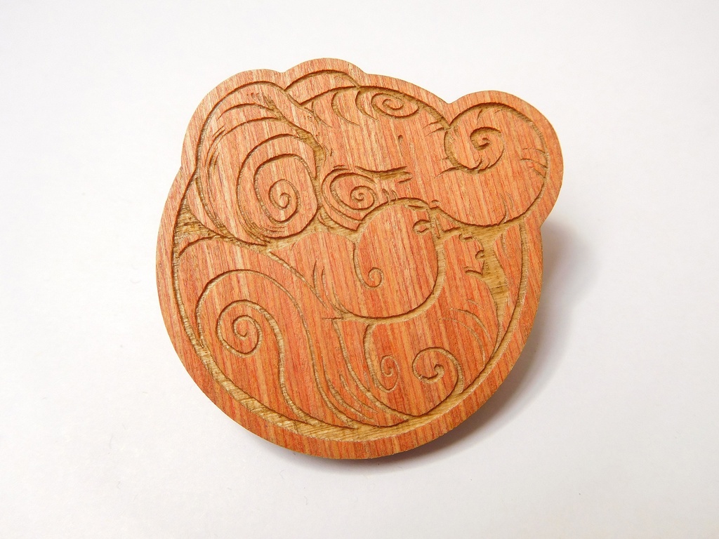 Elephant - Wooden Pin