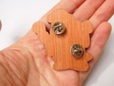 Cosplay Kitty Wizard - Wooden Pin