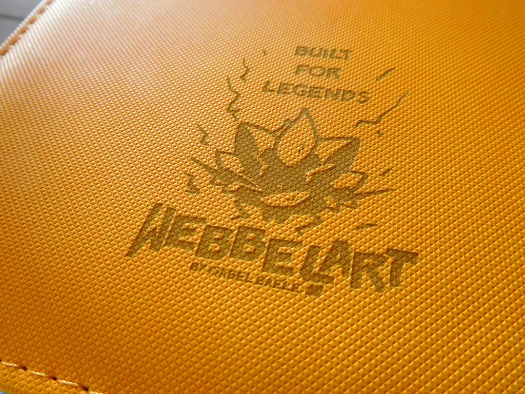detail shot back of the binder