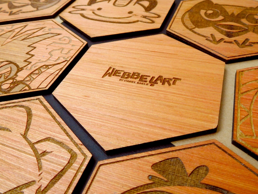 Wooden Coaster - Back side