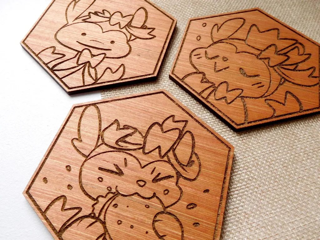 Wooden Coaster - sylveon collection
