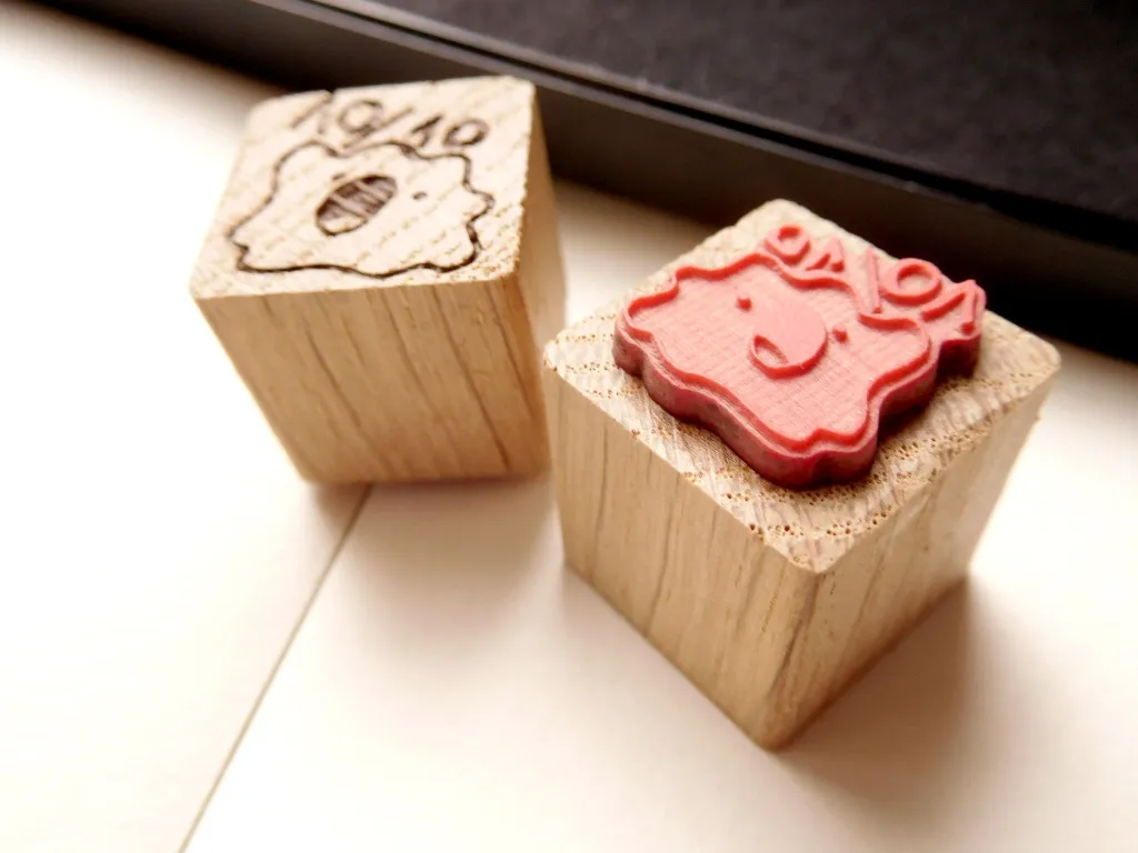 detail shot stamp