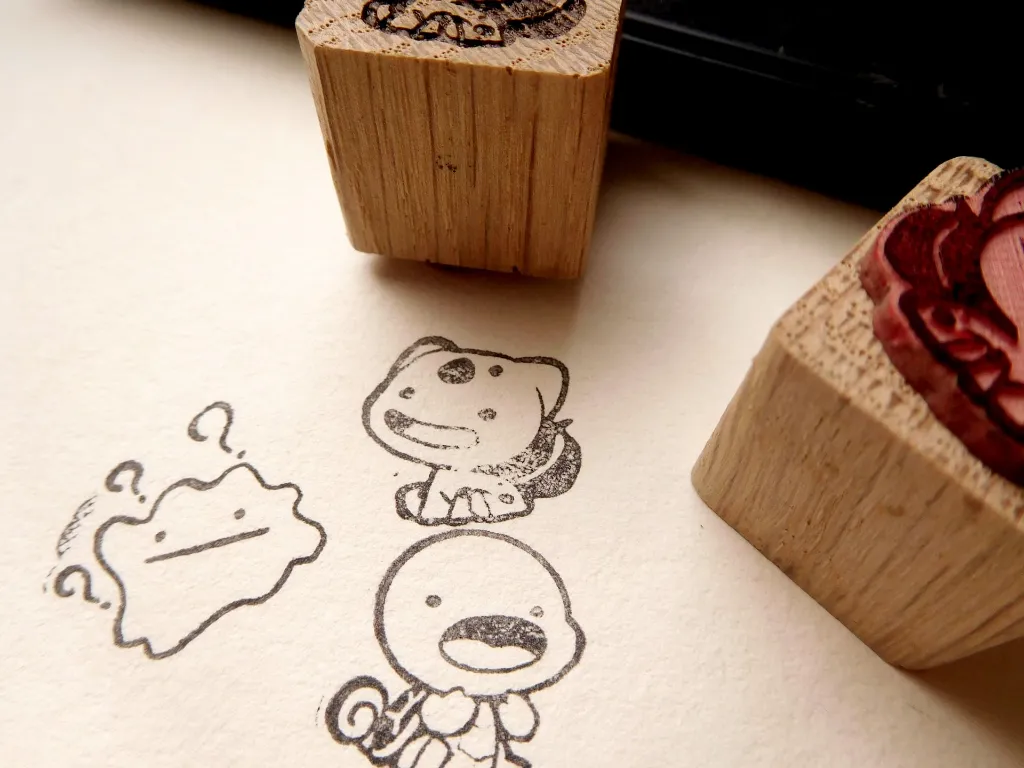 close up result of stamp