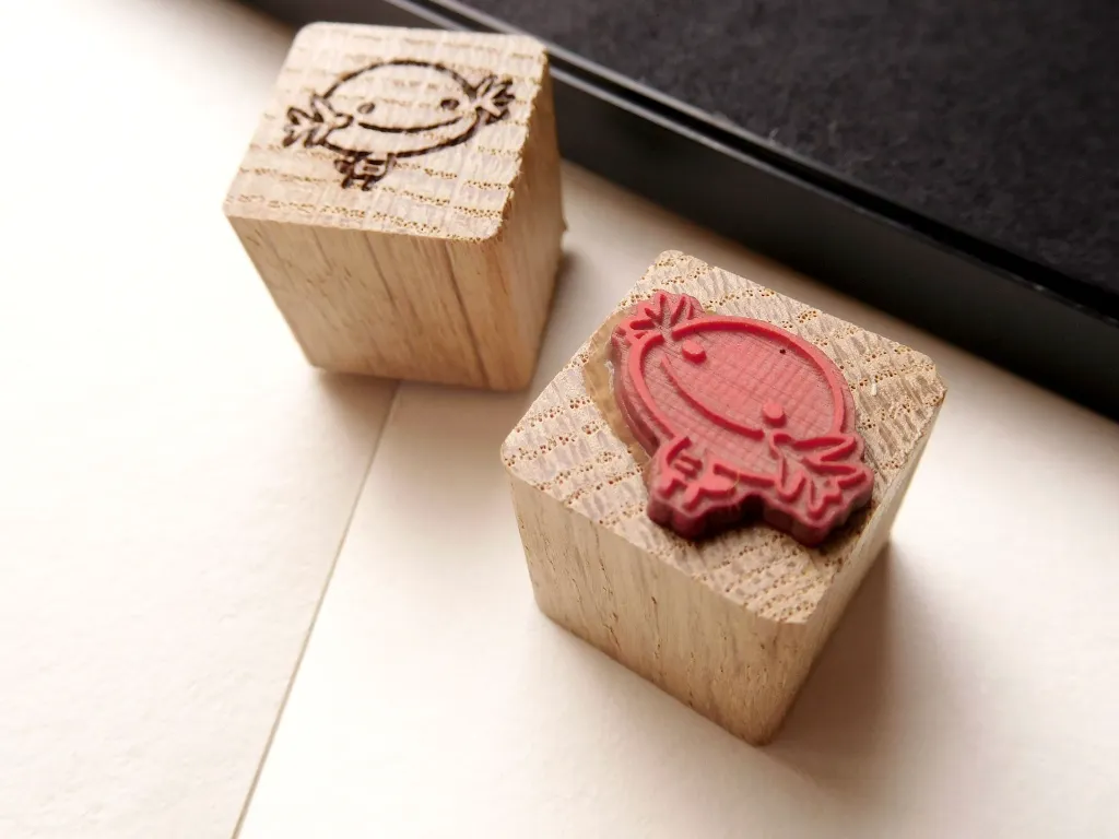 detail shot of stamp