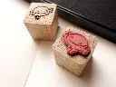 detail shot of stamp