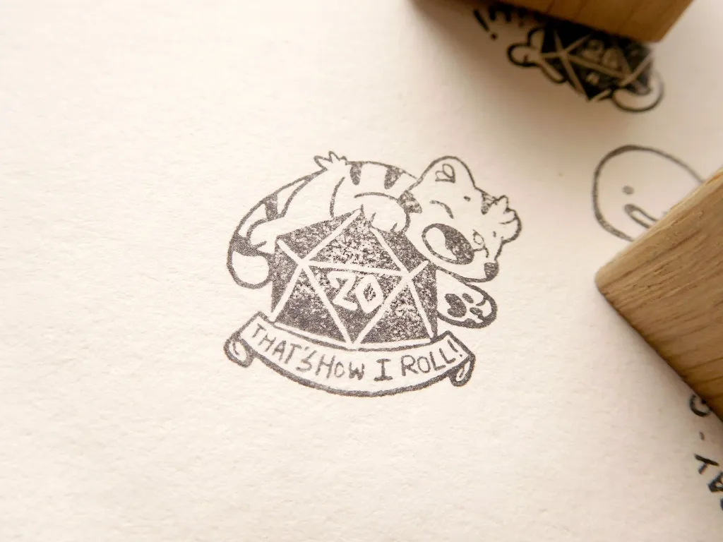 stamp result on paper
