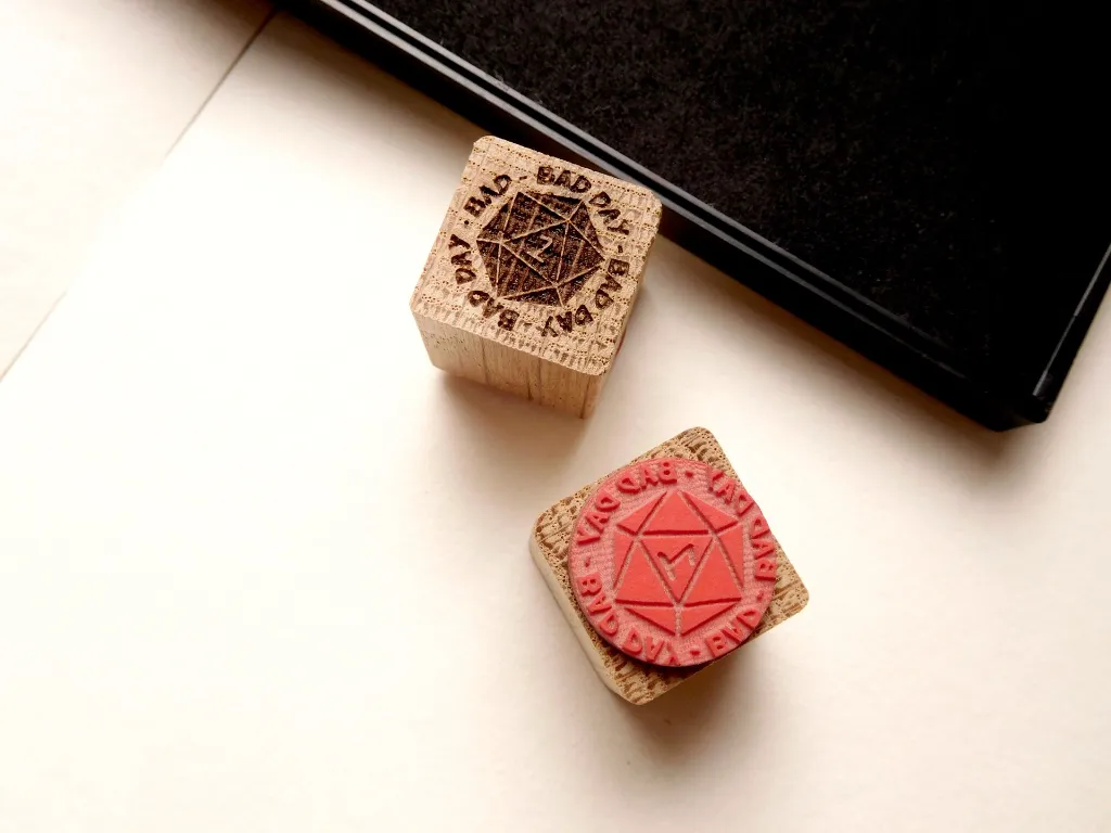 front and back stamp