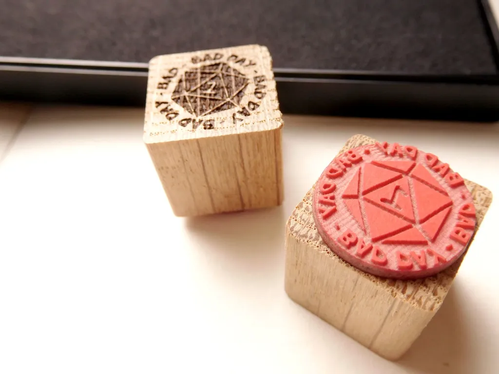 detail shot stamp
