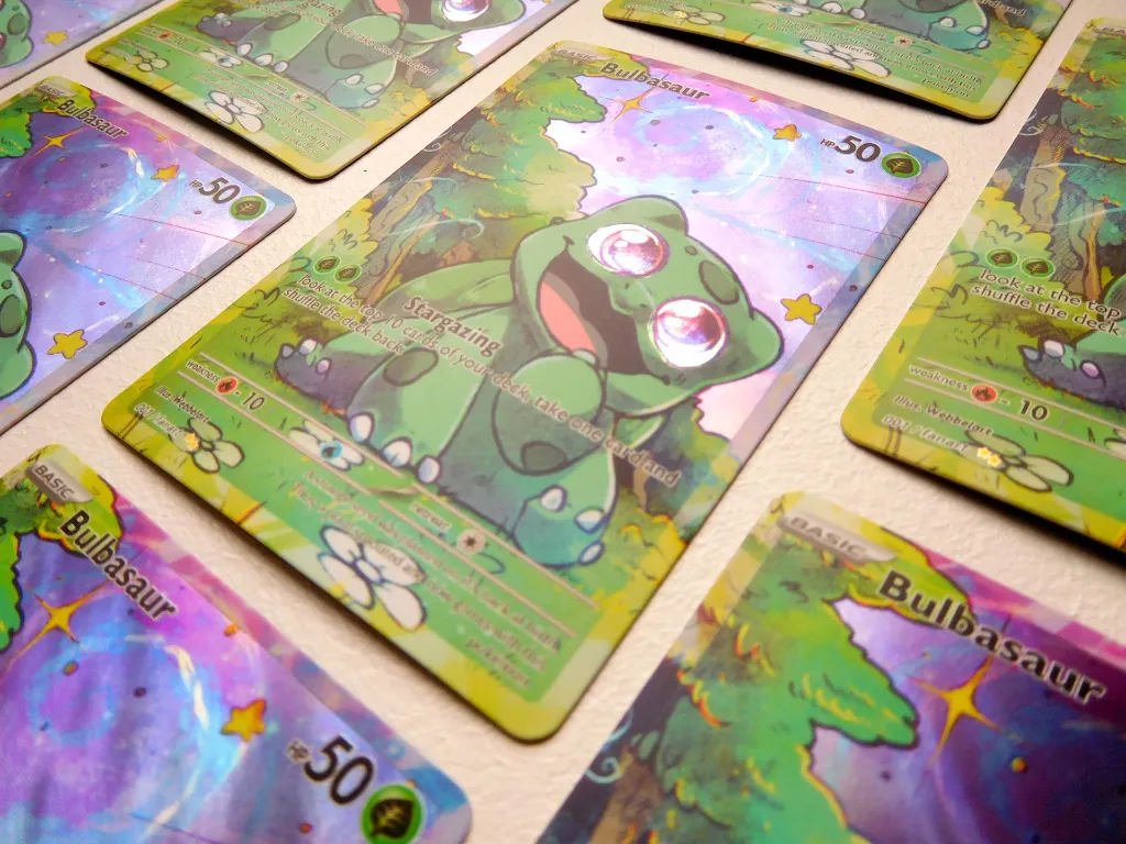 closeup bulbasaur card