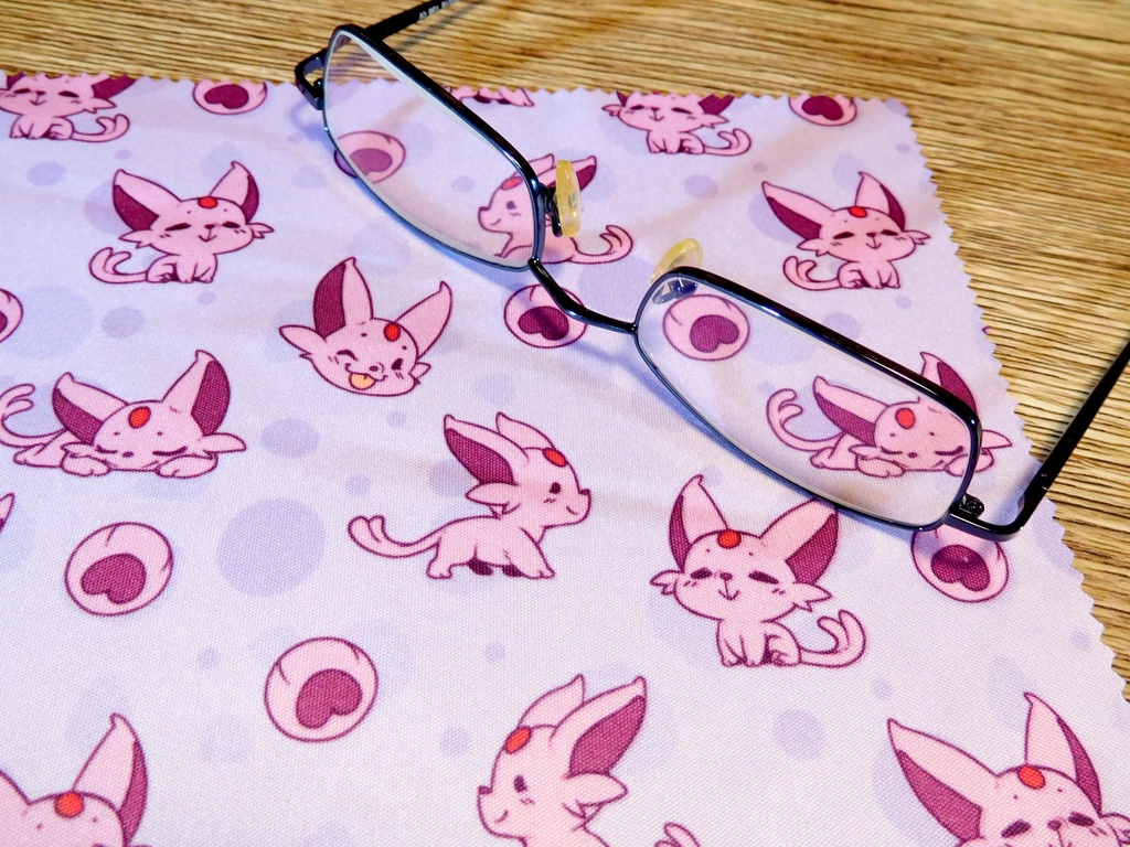 Lens cleaning cloth pokemon Espeon - microfiber cloth for glasses and screens - Webbelart