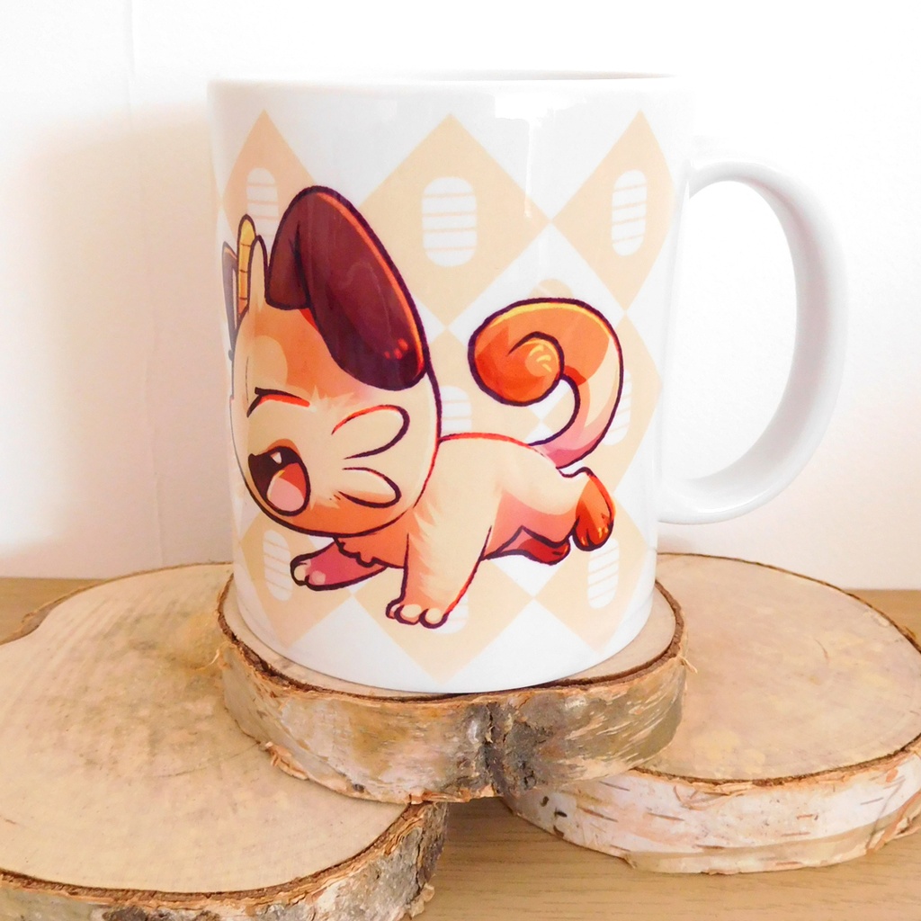 Mug Pokemon Meowth - right side view