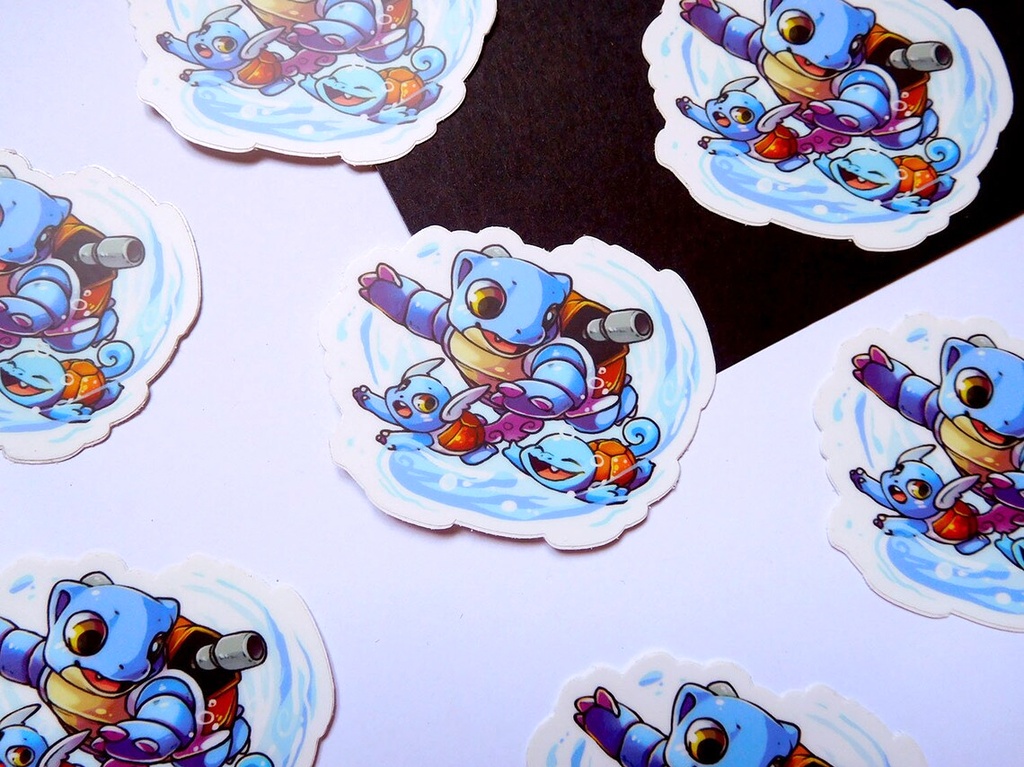 Squirtle Family Vinyl Sticker