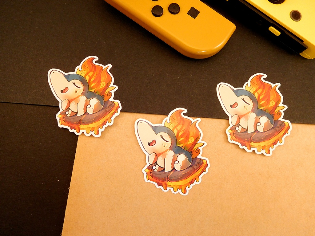 Cyndaquil - Pokemon Starter - Generation 2- Sticker