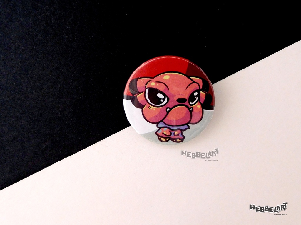 Button - Snubbull - 38mm Badge - #209