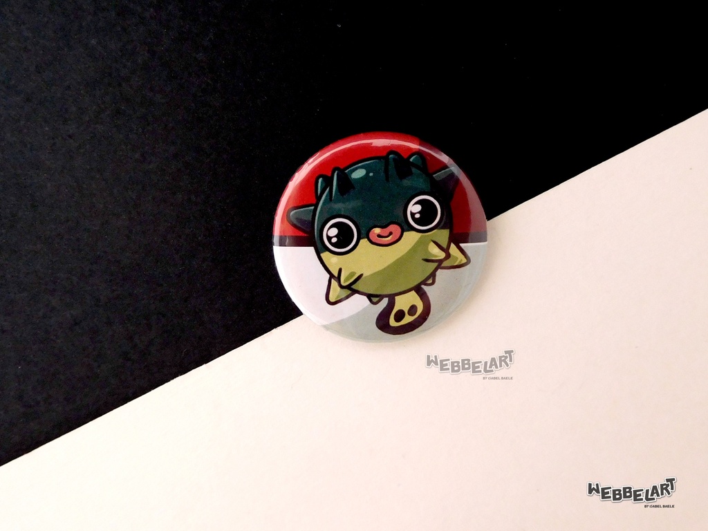 Button - Qwilfish - 38mm Badge - #211