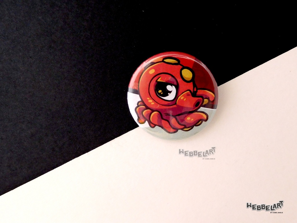 Button - Octillery - 38mm Badge - #224