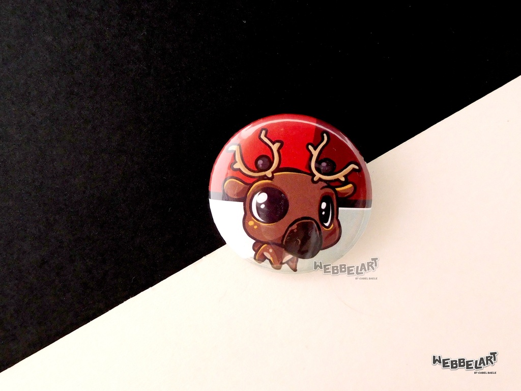 Button - Stantler - 38mm Badge - #234 (Button)
