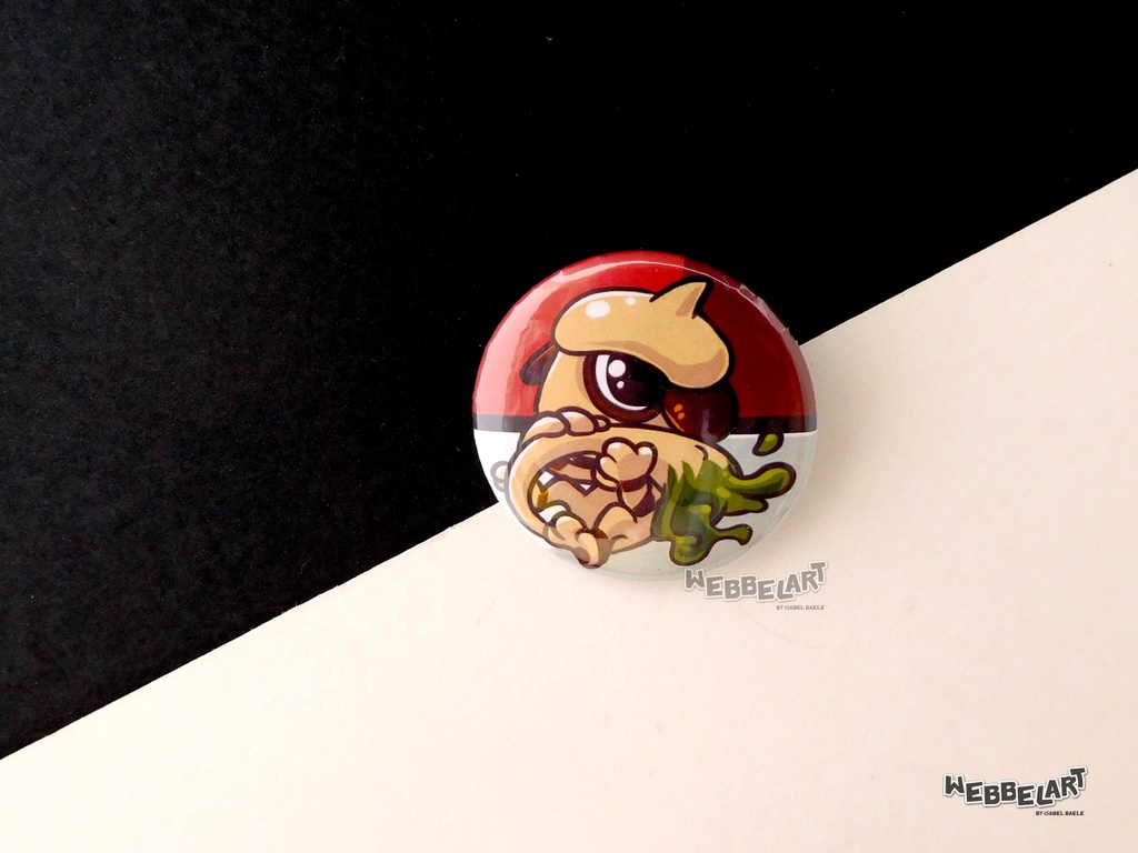 Button - Smeargle - 38mm Badge - #235