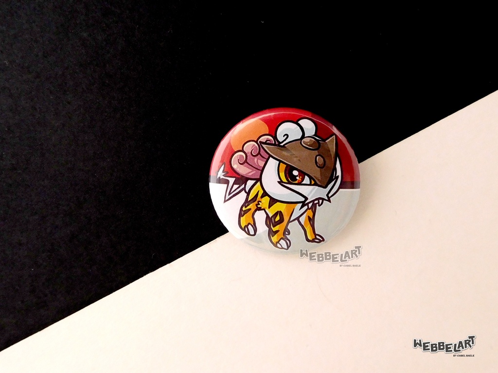 Button - Raikou - 38mm Badge - #243 (Button)