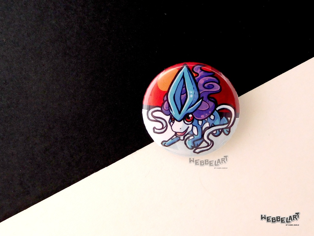 Button - Suicune - 38mm Badge - #245
