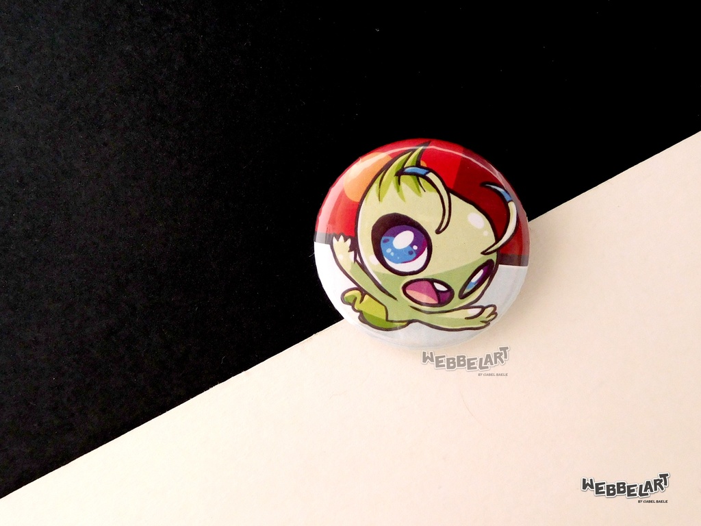 Button - Celebi - 38mm Badge - #251 (Button)