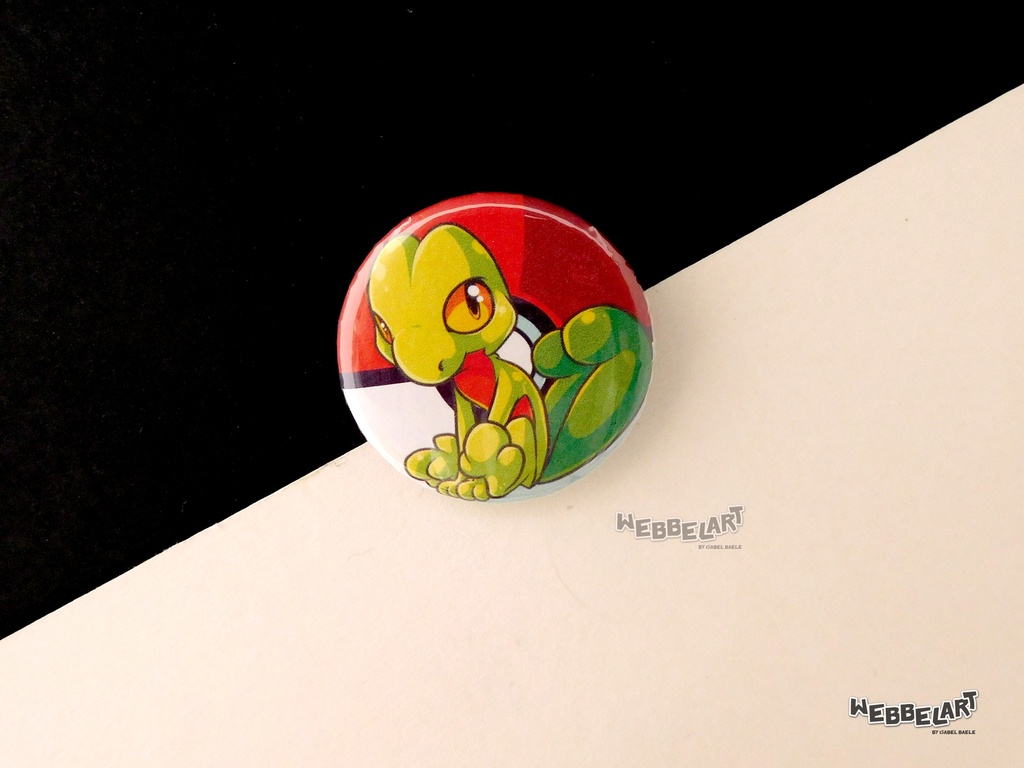 Button - Treecko - 38mm Badge - #252