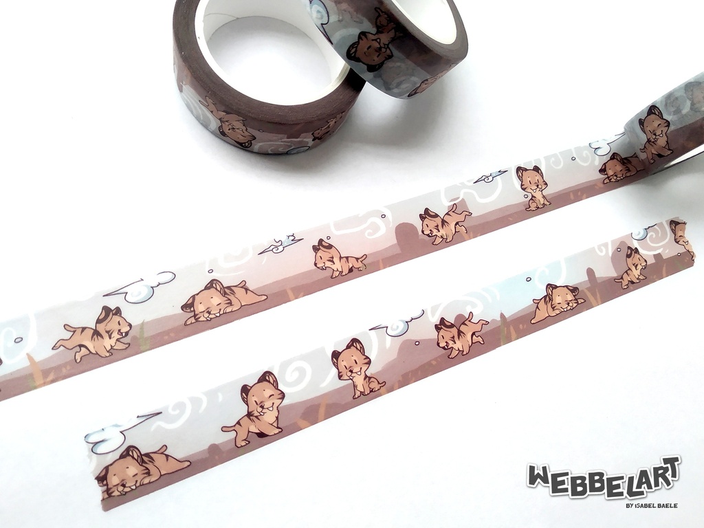 Prehistoric Sabertooth themed - Washi Tape