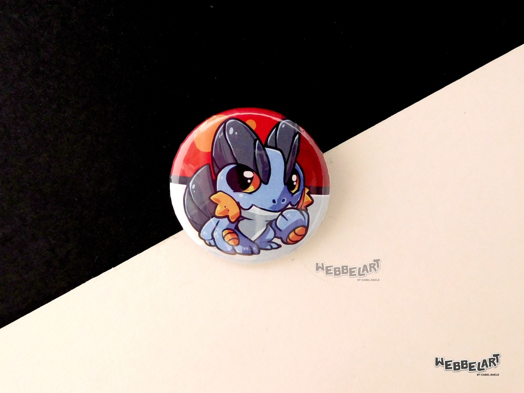 Button - Swampert - 38mm Badge - #260